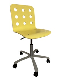 Yellow Rolling Desk Chair