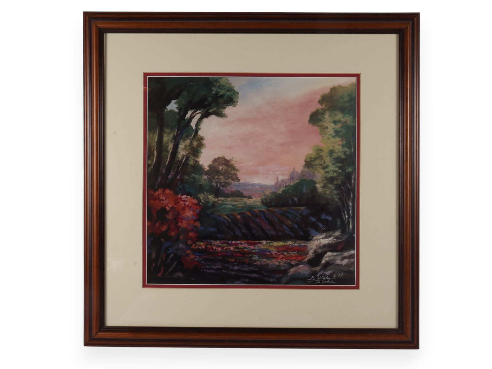 Signed Framed Print by B Sikes 1997 (1 of 10)