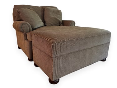 Oversized Chair and Ottoman by Parker Southern Furniture