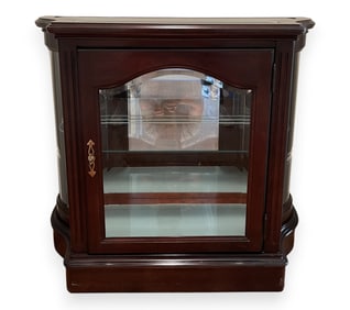 Beautiful Wood & Glass Curio Cabinet