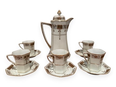TN Hand Painted Nippon Vintage Tea Set