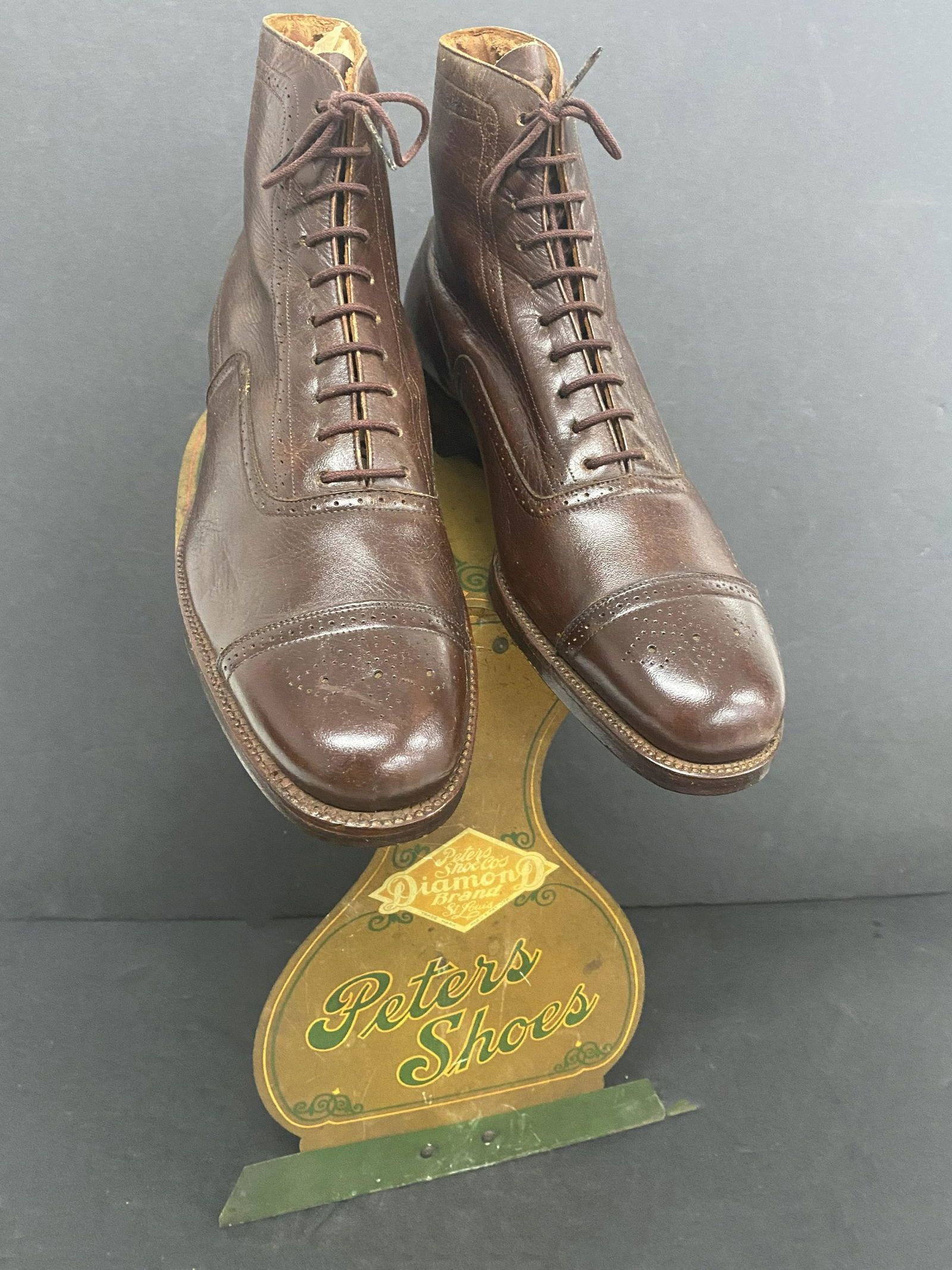Peters Shoe Company Tin Litho Advertising Display (1 of 3)