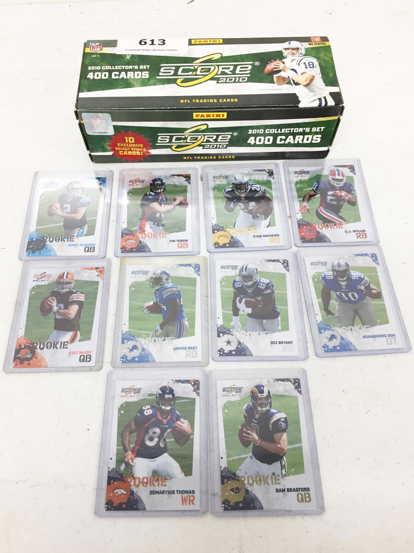 2010 Score NFL & (10) rookie cards (1 of 2)