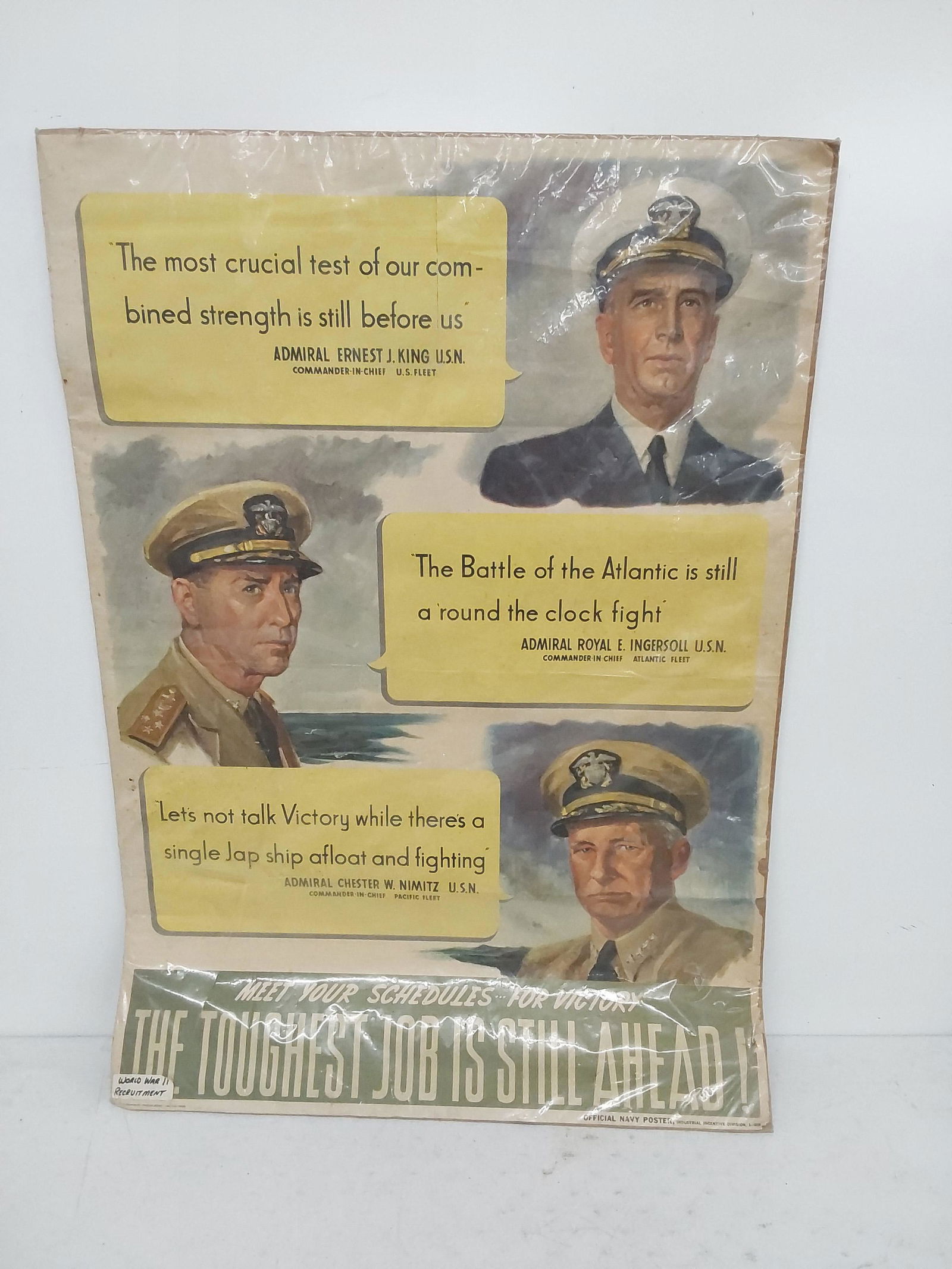 WWII Navy poster (1 of 3)