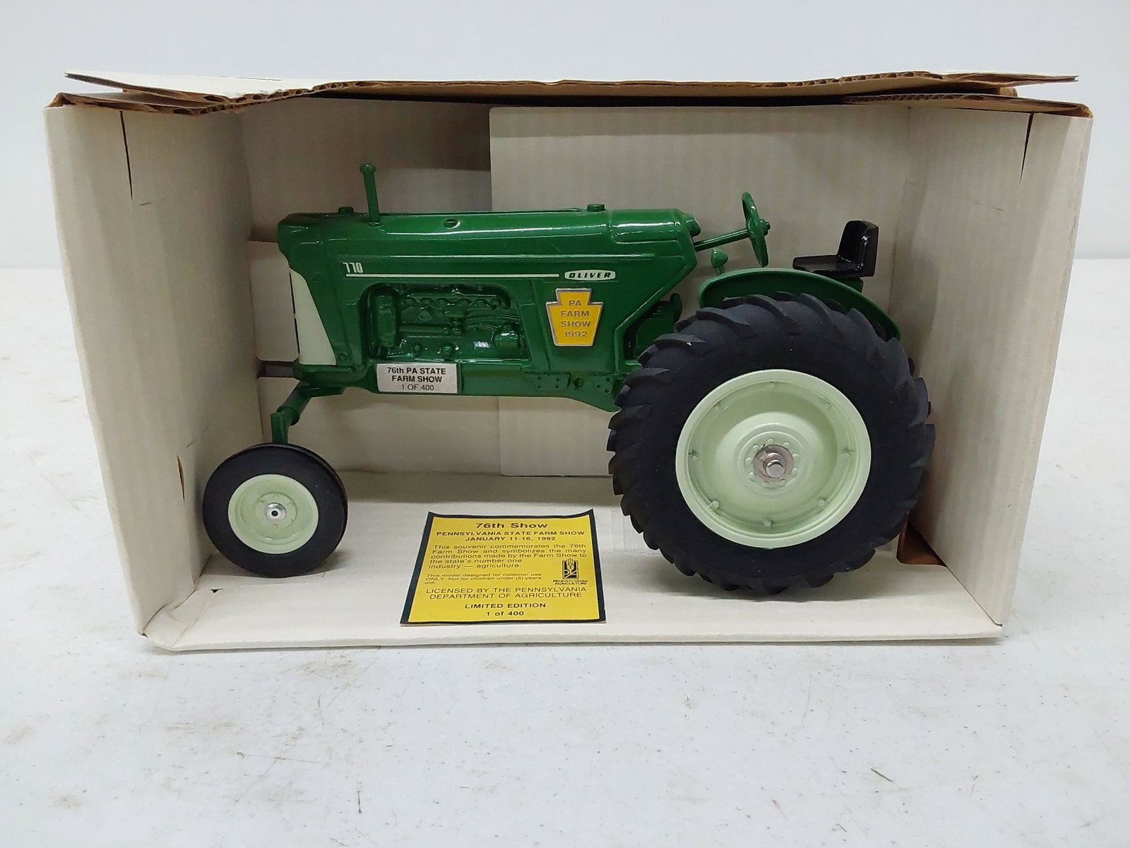 Spec-Cast PA Farm Show tractor: Oliver 770 tractor - 1992 PA Farm Show Edition - only 400 made