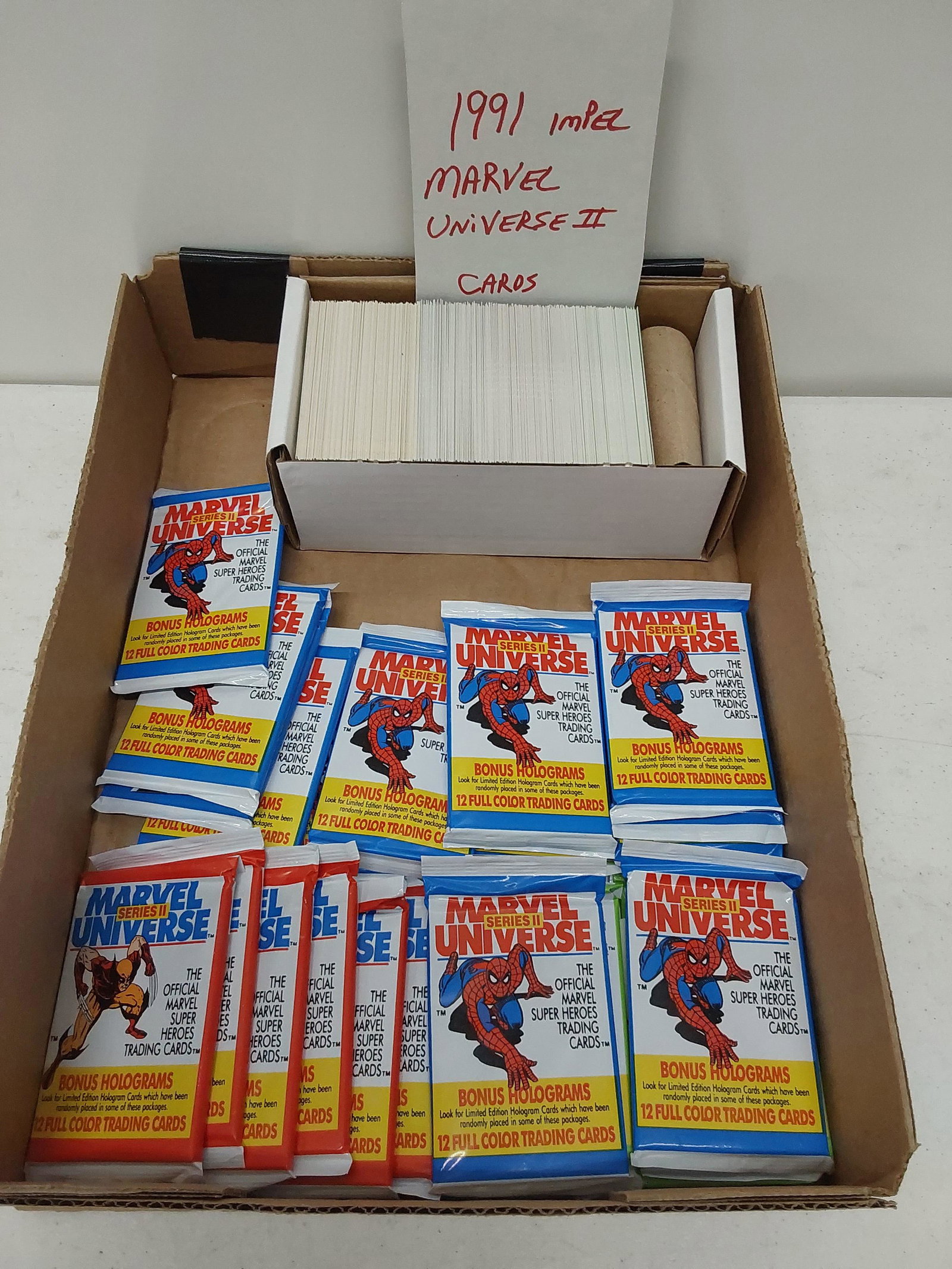 Marvel Universe cards: 1991 Impel Marvel Universe Series II cards