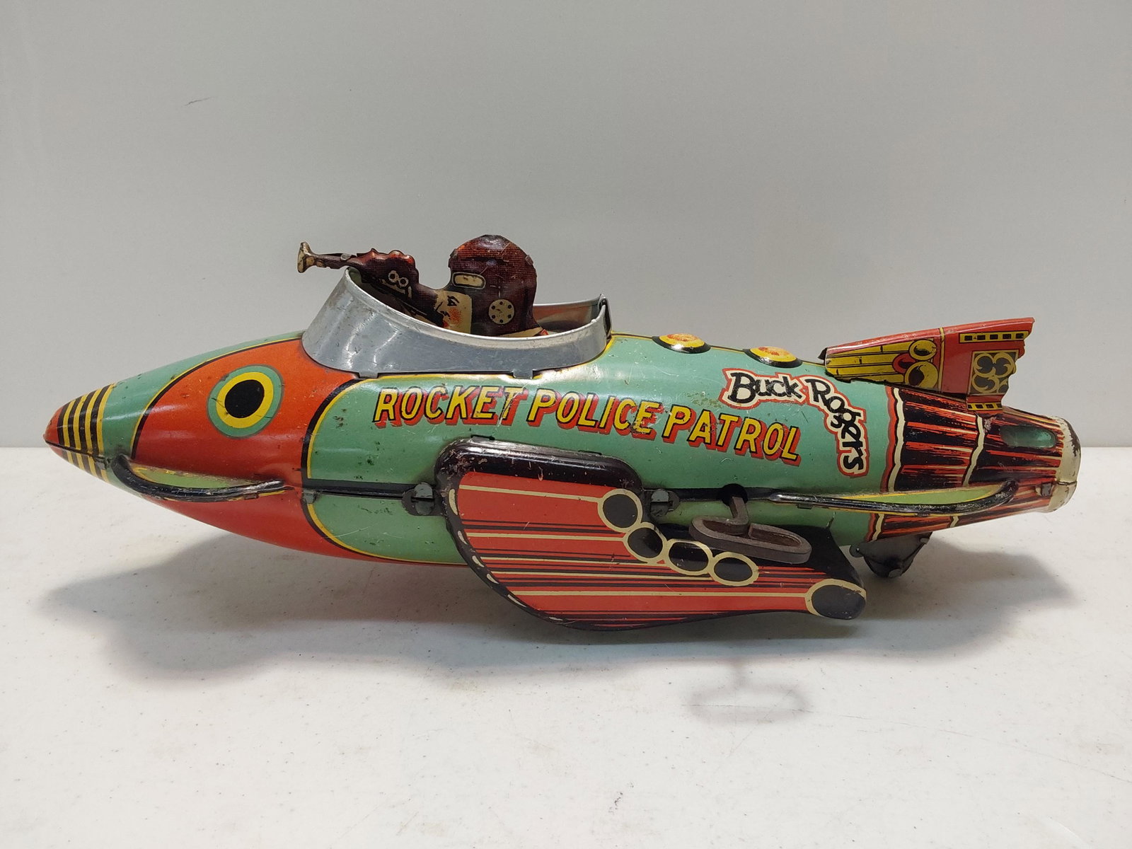 Marx Buck Rogers Rocket Police Patrol: wind-up works