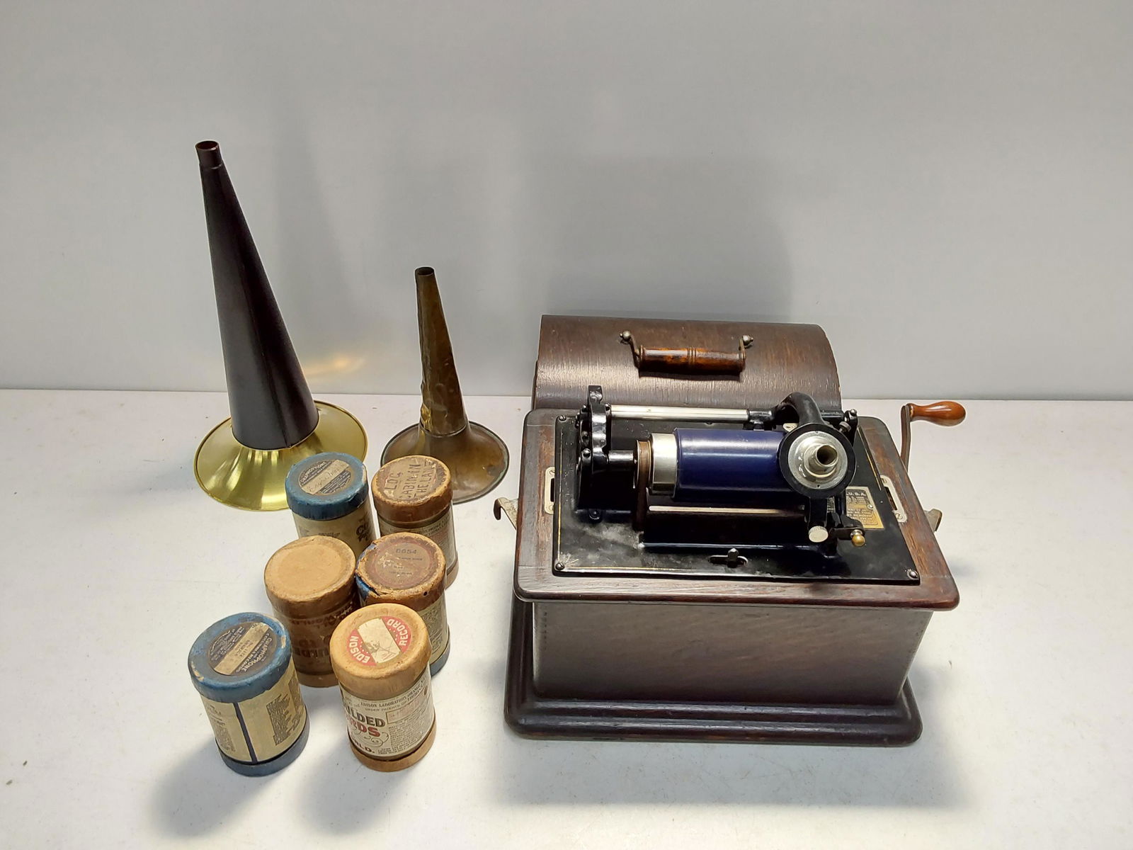 Edison cylinder phonograph (1 of 2)