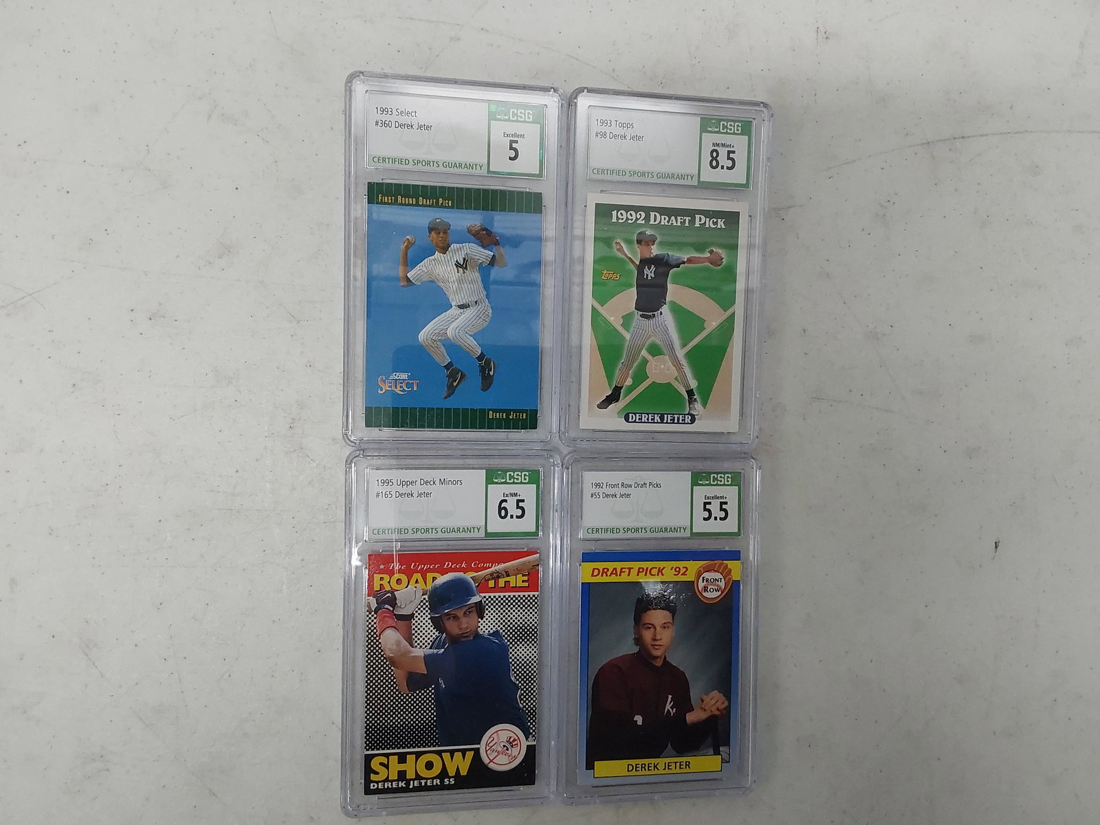 (4) Derek Jeter Rookie graded cards (1 of 1)