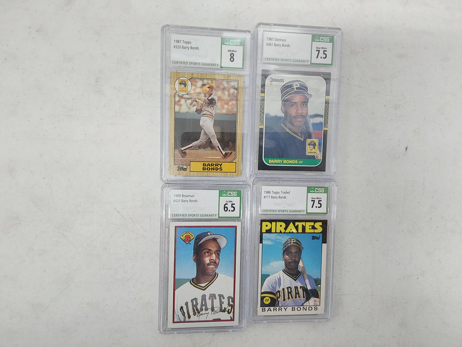 Barry Bonds Rookie graded cards (1 of 1)