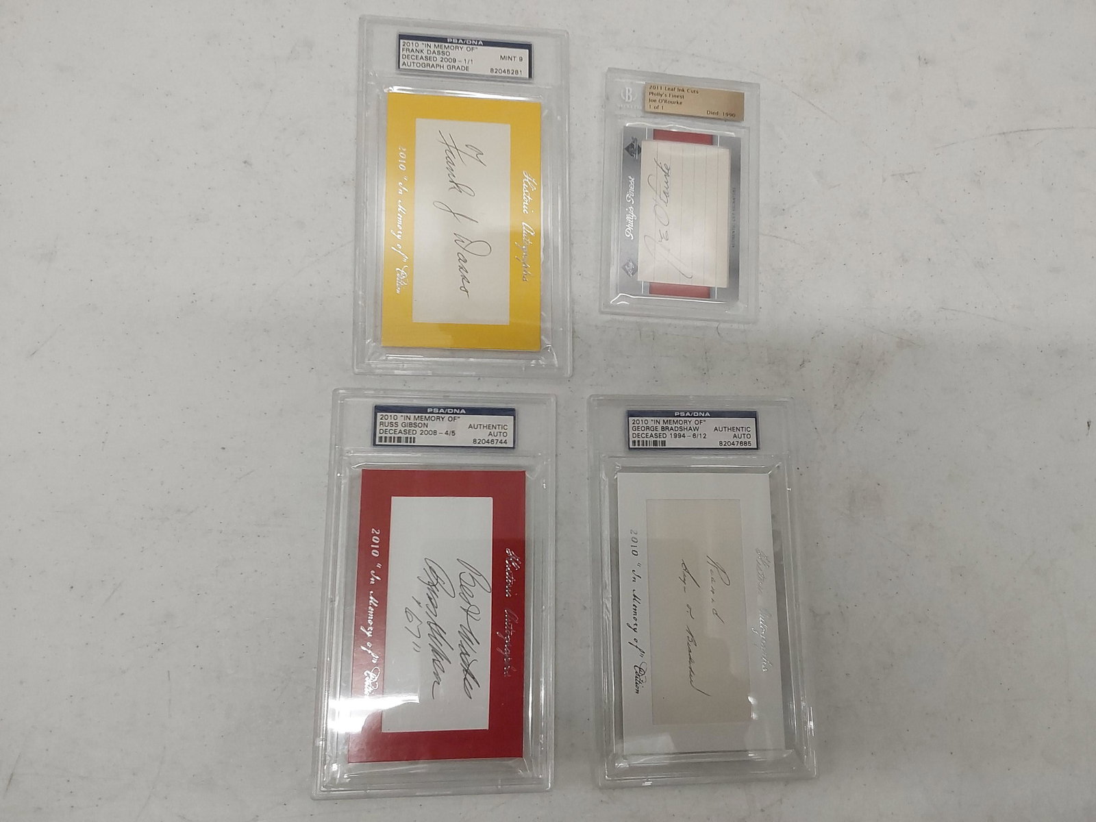 (4) autographed, graded cards (1 of 7)