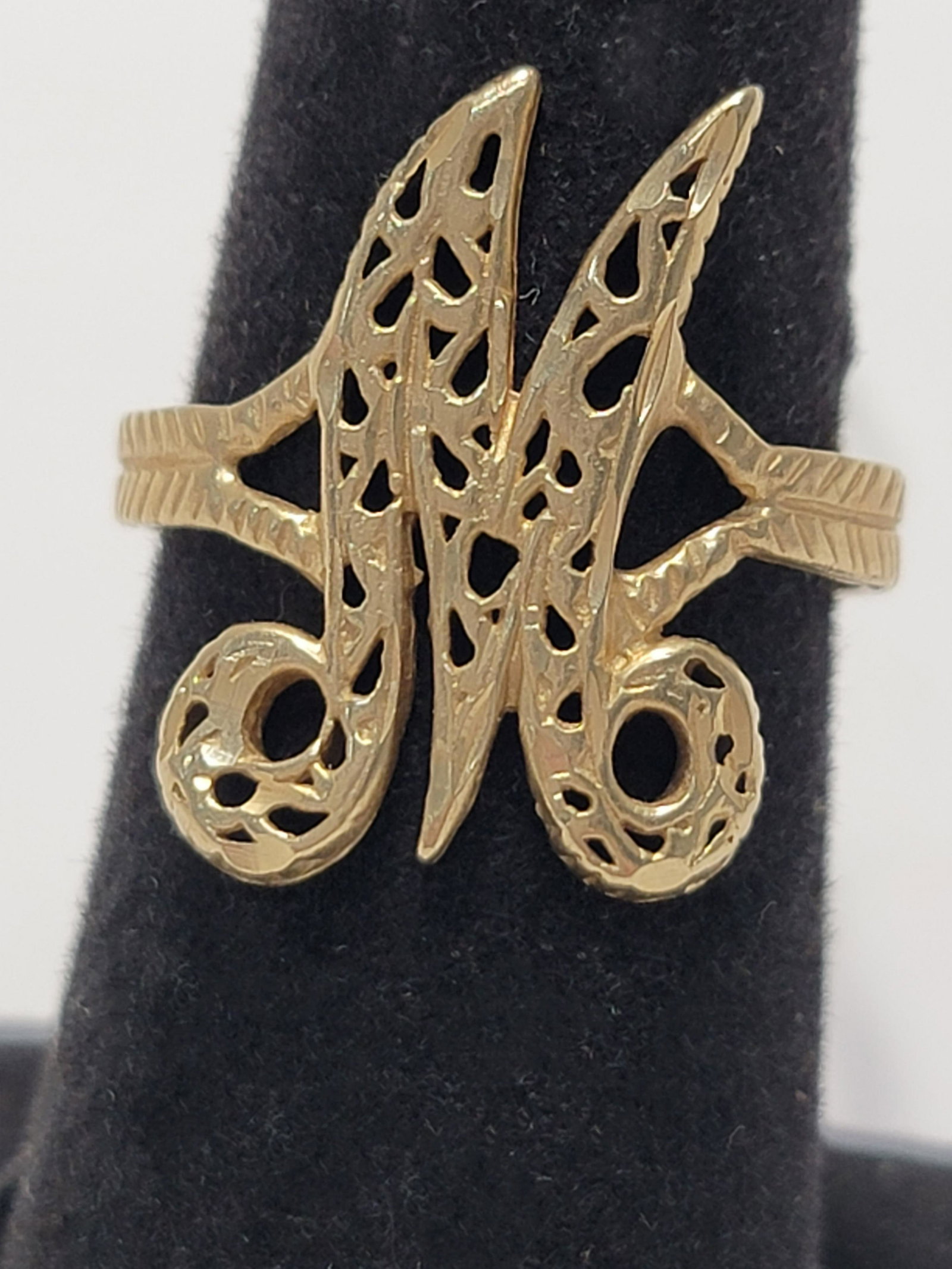 14K gold monogram ring (1 of 2)