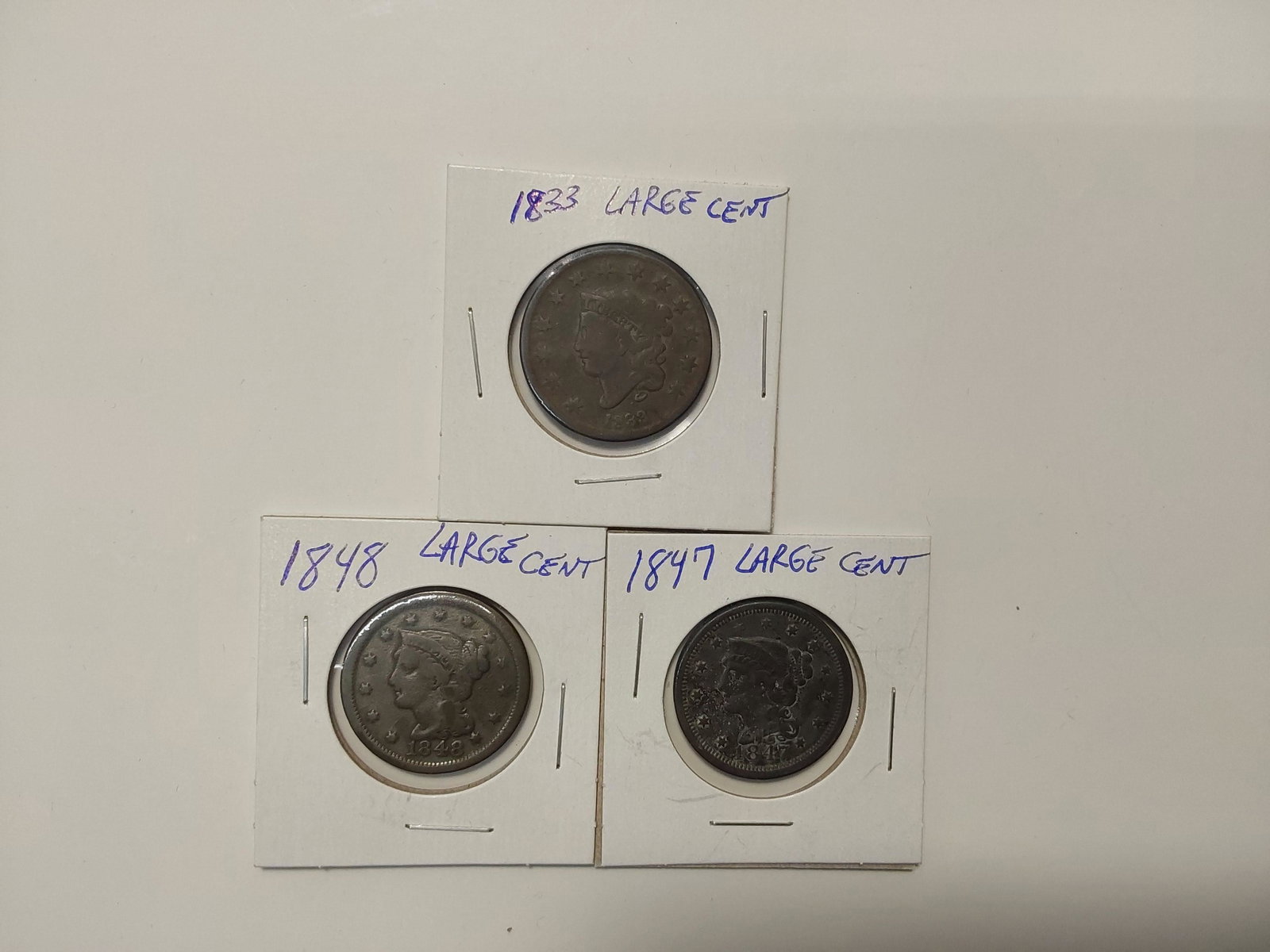 (3) Large cents (1 of 2)