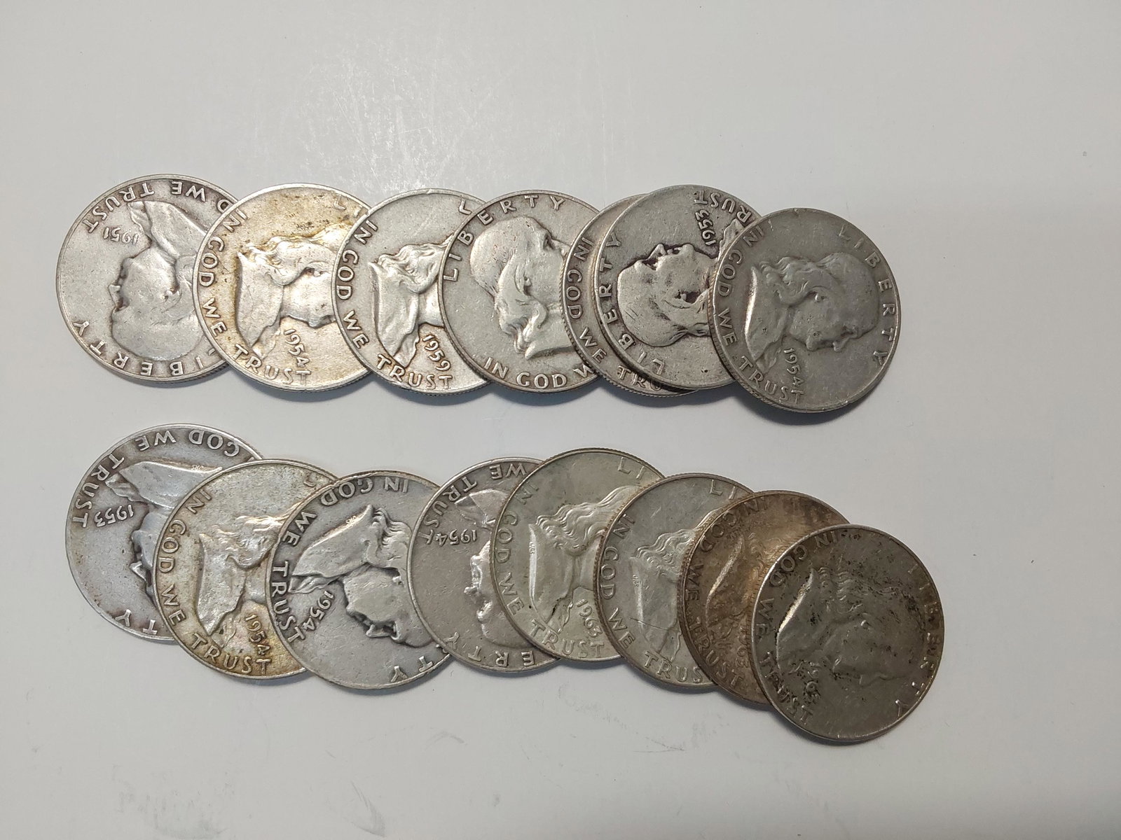 (15) Franklin half dollars (1 of 1)