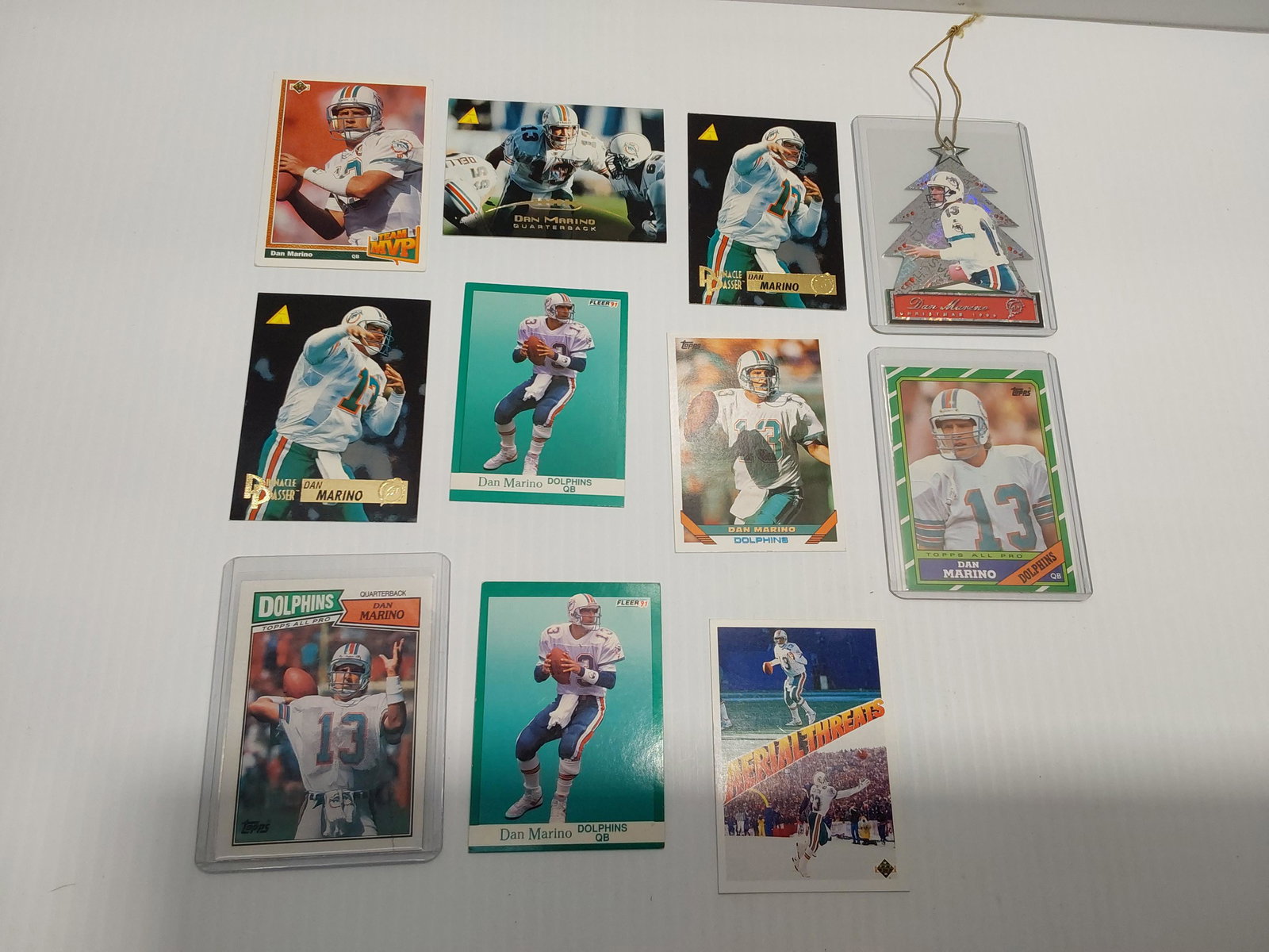 Dan Marino cards w/rookie and Prizm tree card (1 of 4)