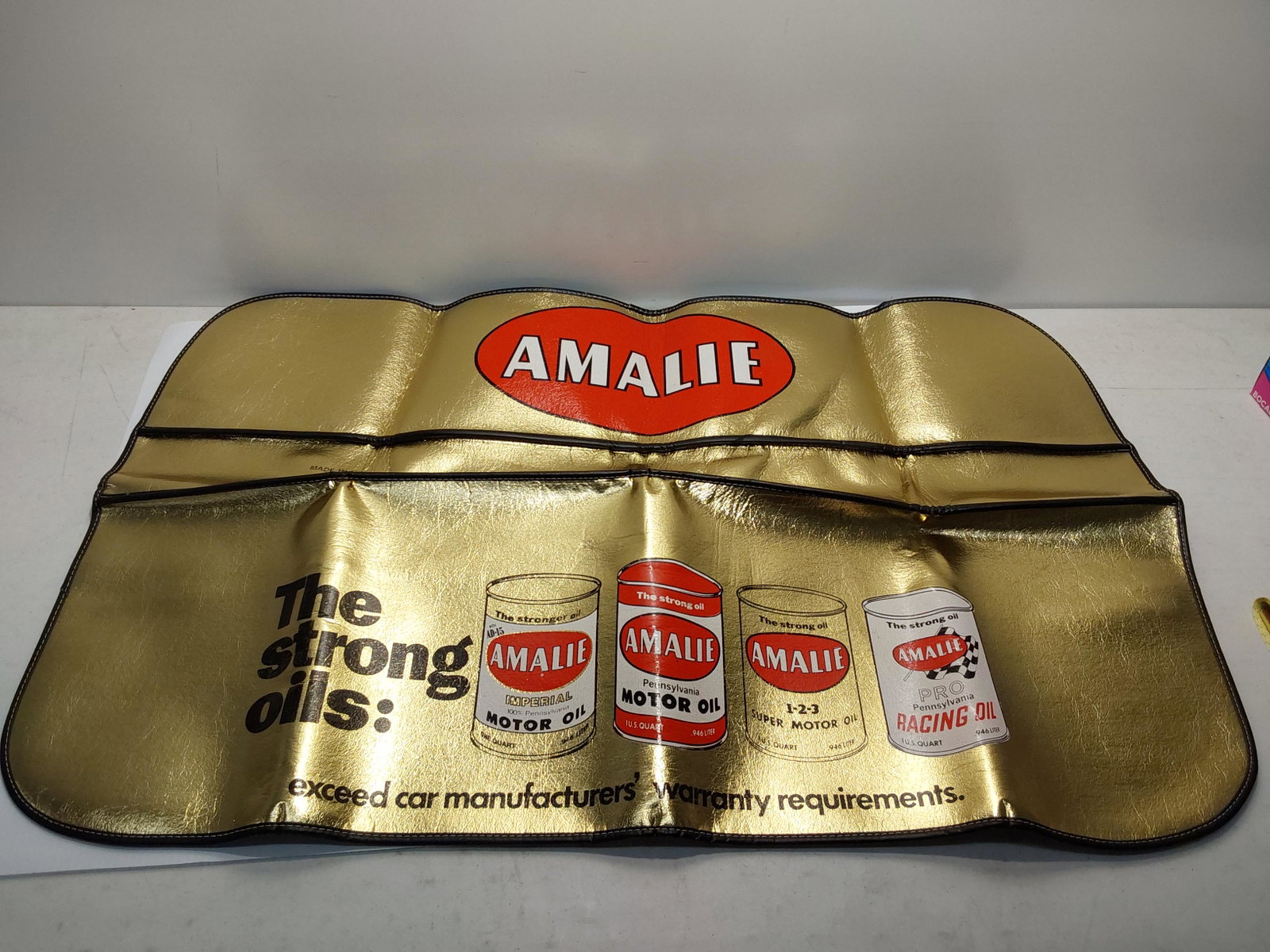 Amalie Motor Oil fender protector: Amalie Motor OIl fender protector