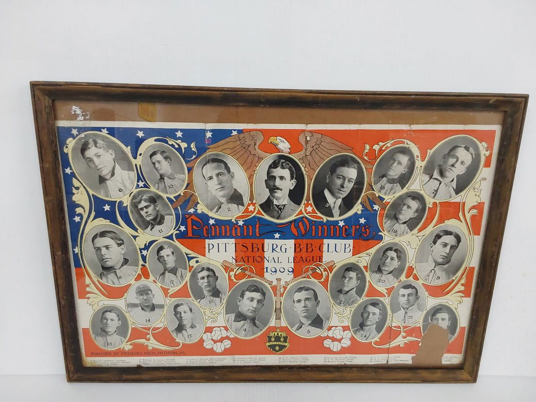 1909 Pittsburgh Baseball Club poster (1 of 5)