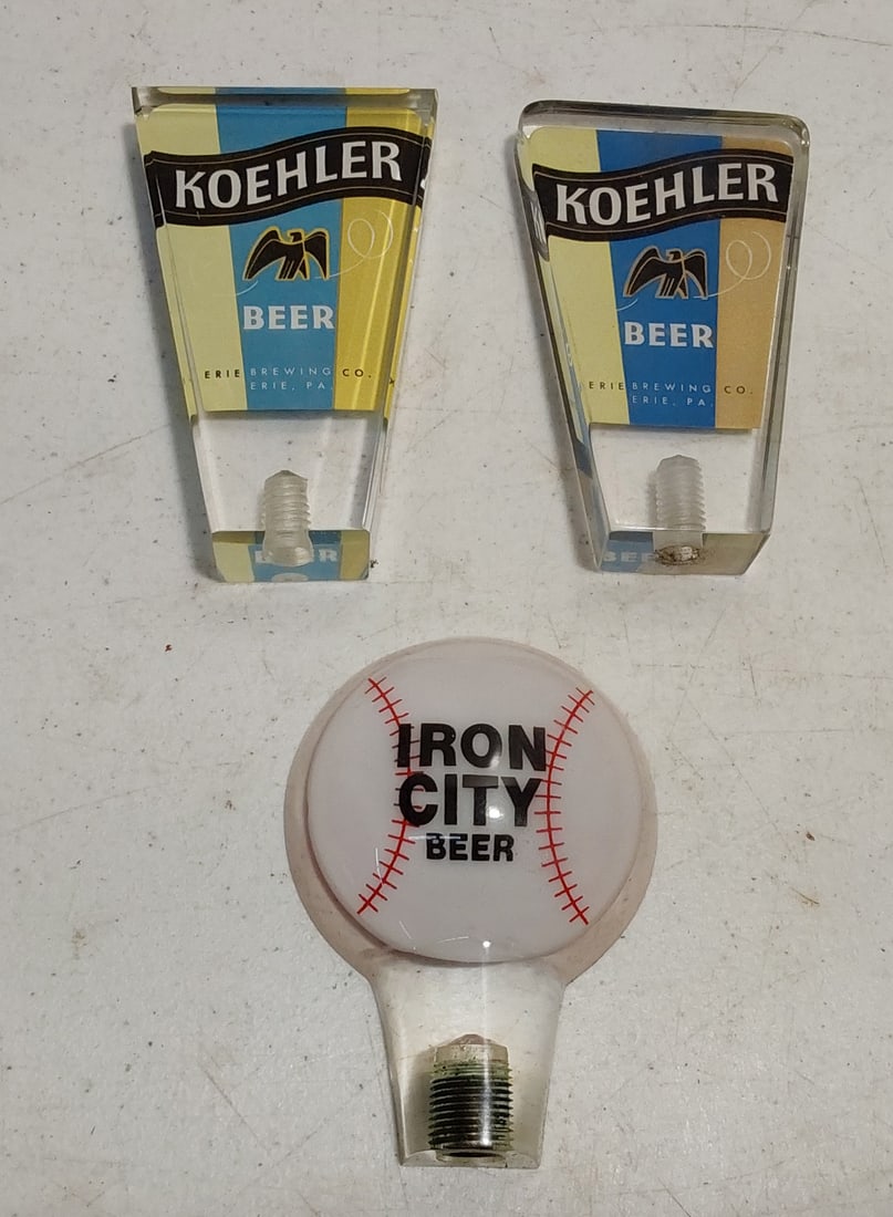(2) Koehler and (1) Iron City beer taps (1 of 2)