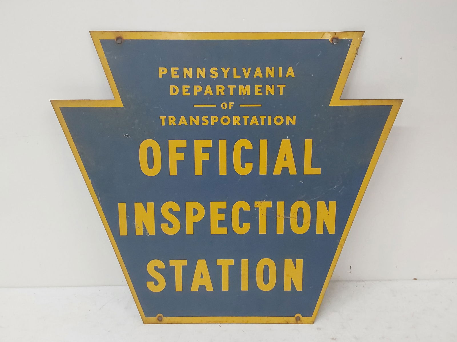 Official Pennsylvania Inspection station DST sign (1 of 2)