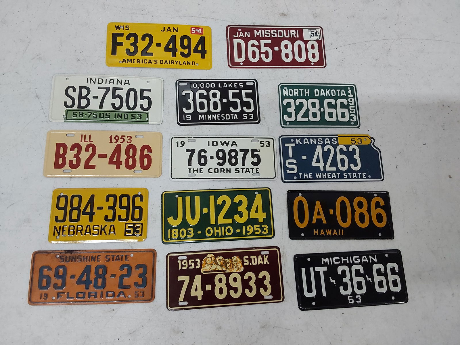 (14) bicycle license plates (1 of 2)