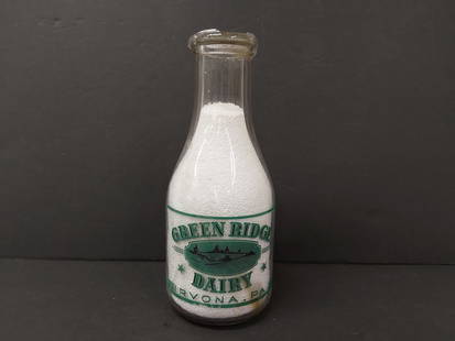 Green Ridge Dairy quart bottle, Irvona PA: Green Ridge Dairy quart bottle, Irvona PA