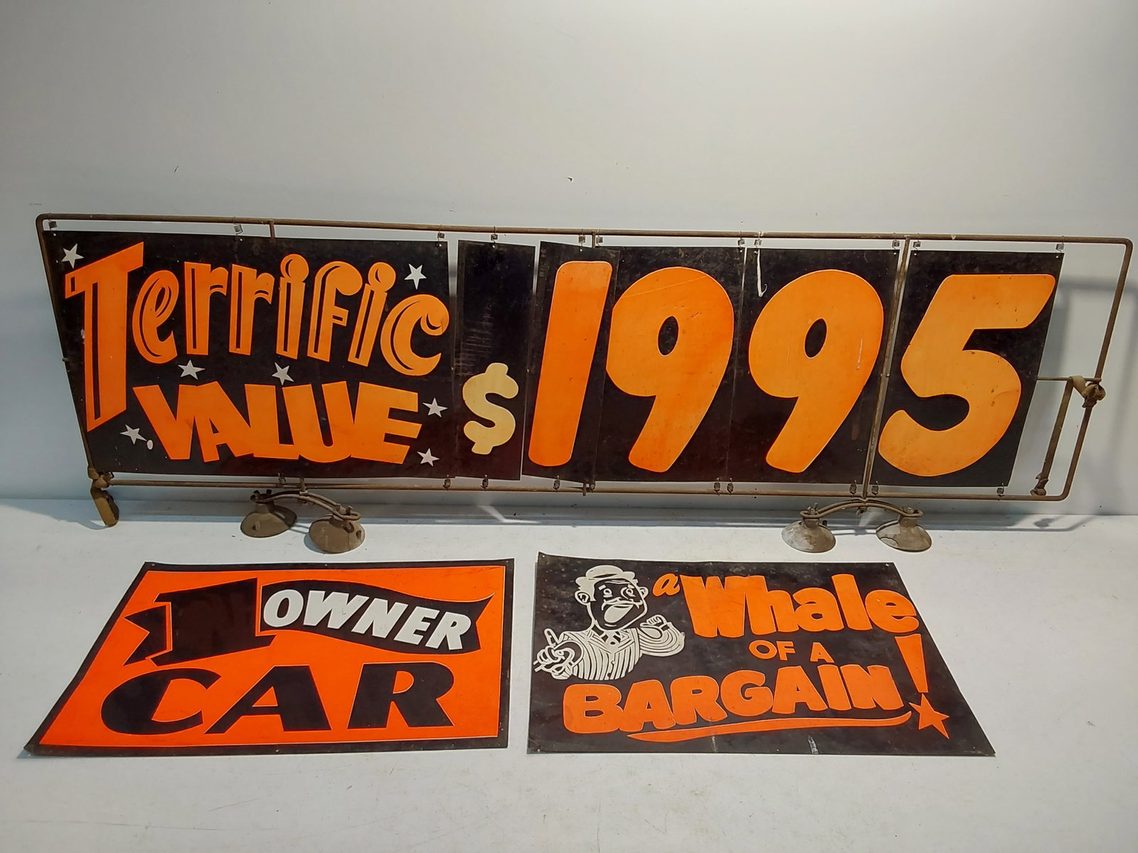 car dealership price sign: 16" x 57"