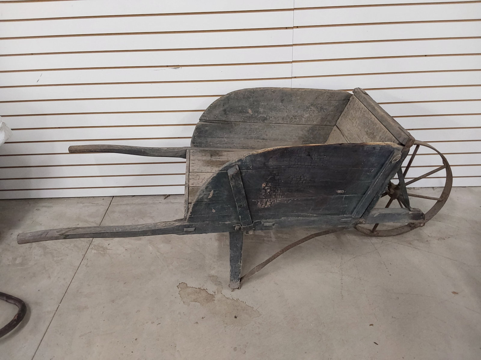 wooden wheel barrow: wooden wheel barrow