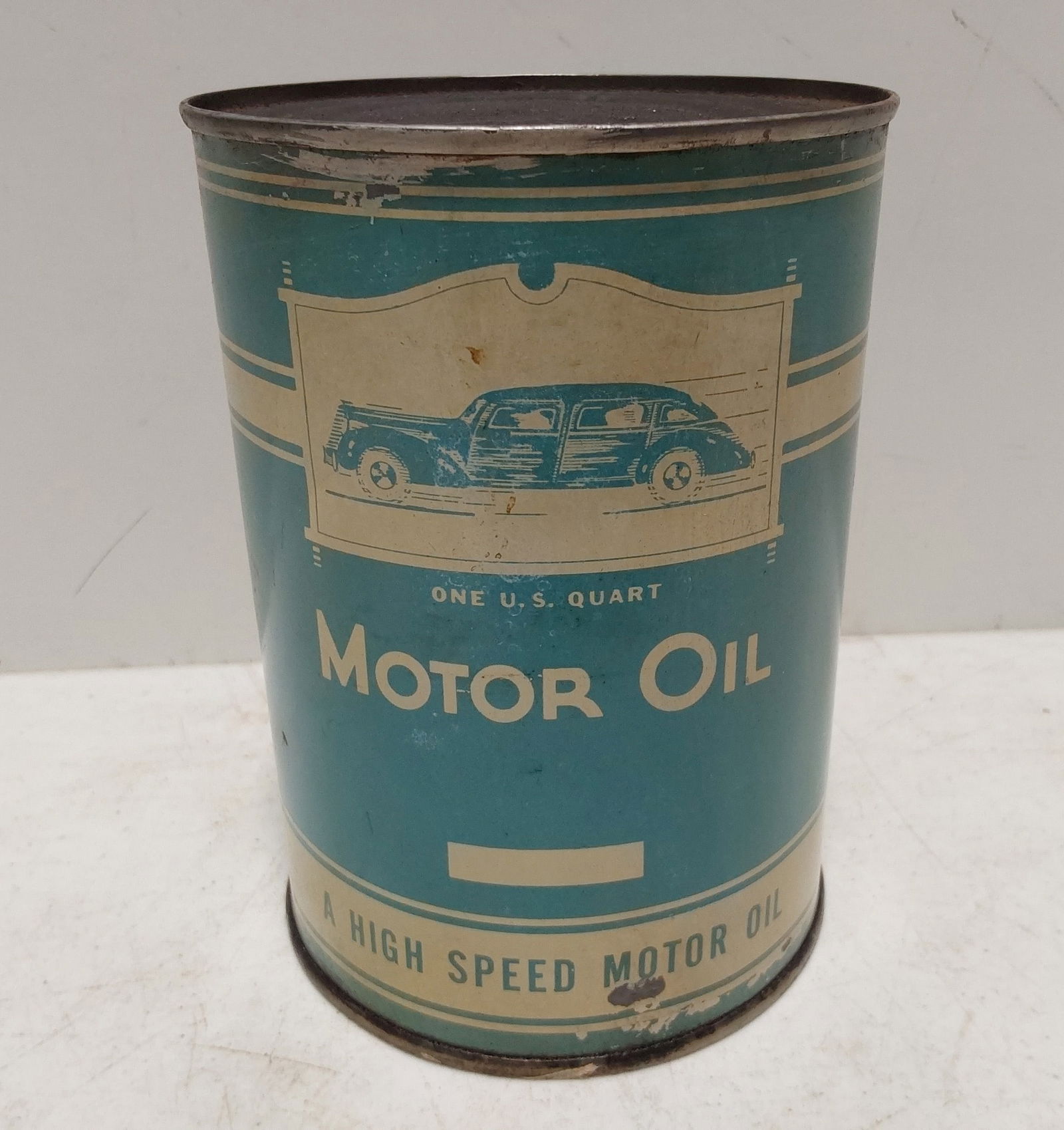 High Speed Motor Oil quart can (1 of 3)