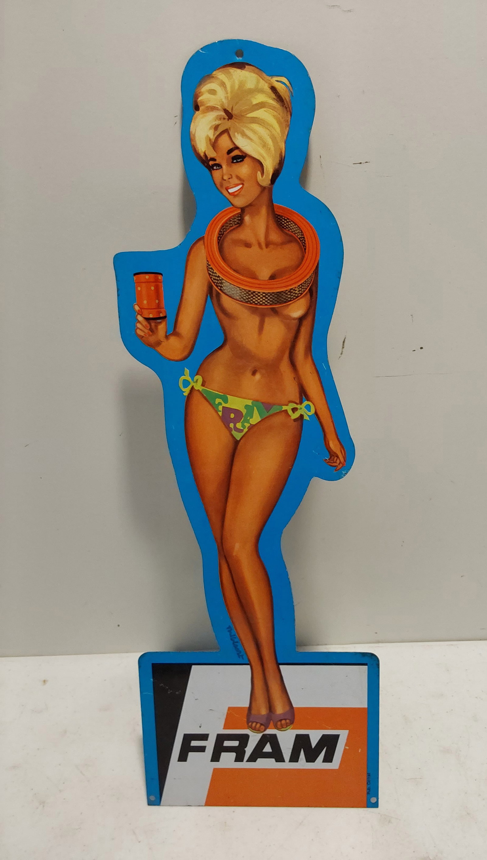 Fram Filters SST die cut sign (1 of 3)