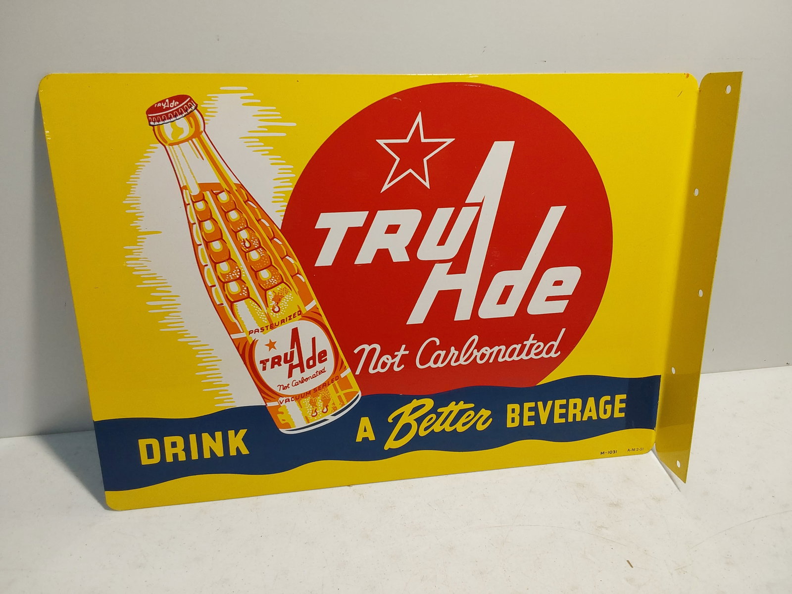 NOS Truade Beverage DST flange sign (1 of 3)