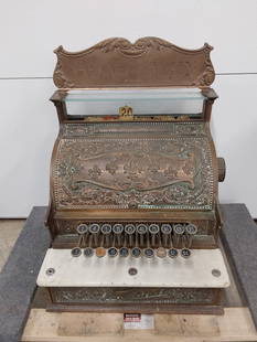 National cash register: model # 7, brass pick up or arrange freight shipping