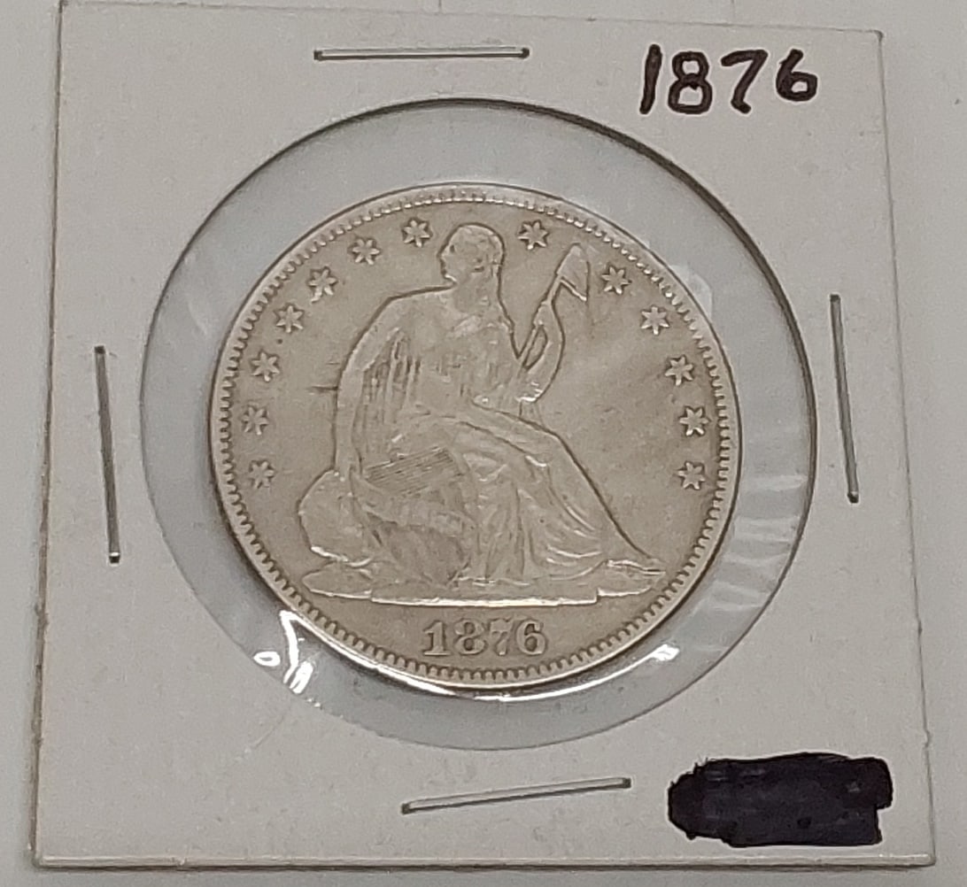 1876 seated half dollar (1 of 2)