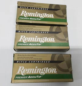 (3) boxes of .204 Ruger Remington ammunition