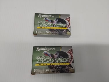 (2) boxes of 4-shot Magnum turkey ammunition