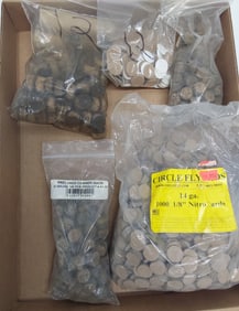 flat of various shotgun wads