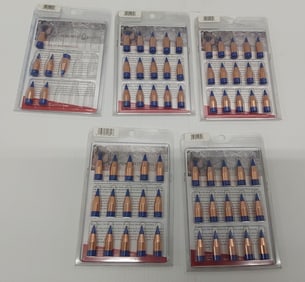 flat of .45cal power belt muzzleloading bullets