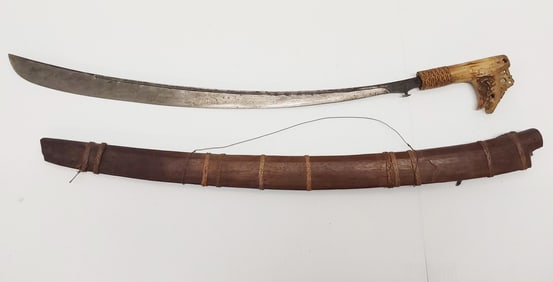 Malaysia Sarawak Borneo Manau head hunter sword