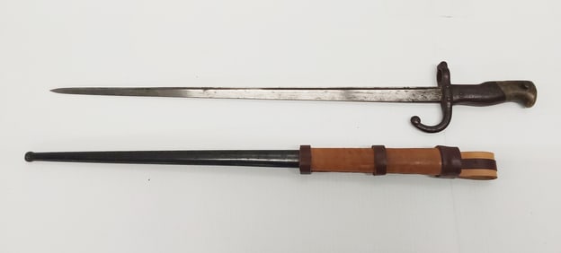 French bayonet with sheath