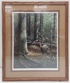 "Silent Steps" turkey print by George Lavanish