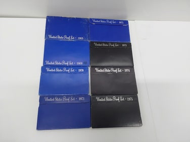 flat of (8) US proof sets