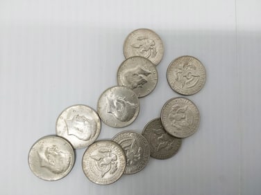 (10) JFK silver clad halves (40% silver)
