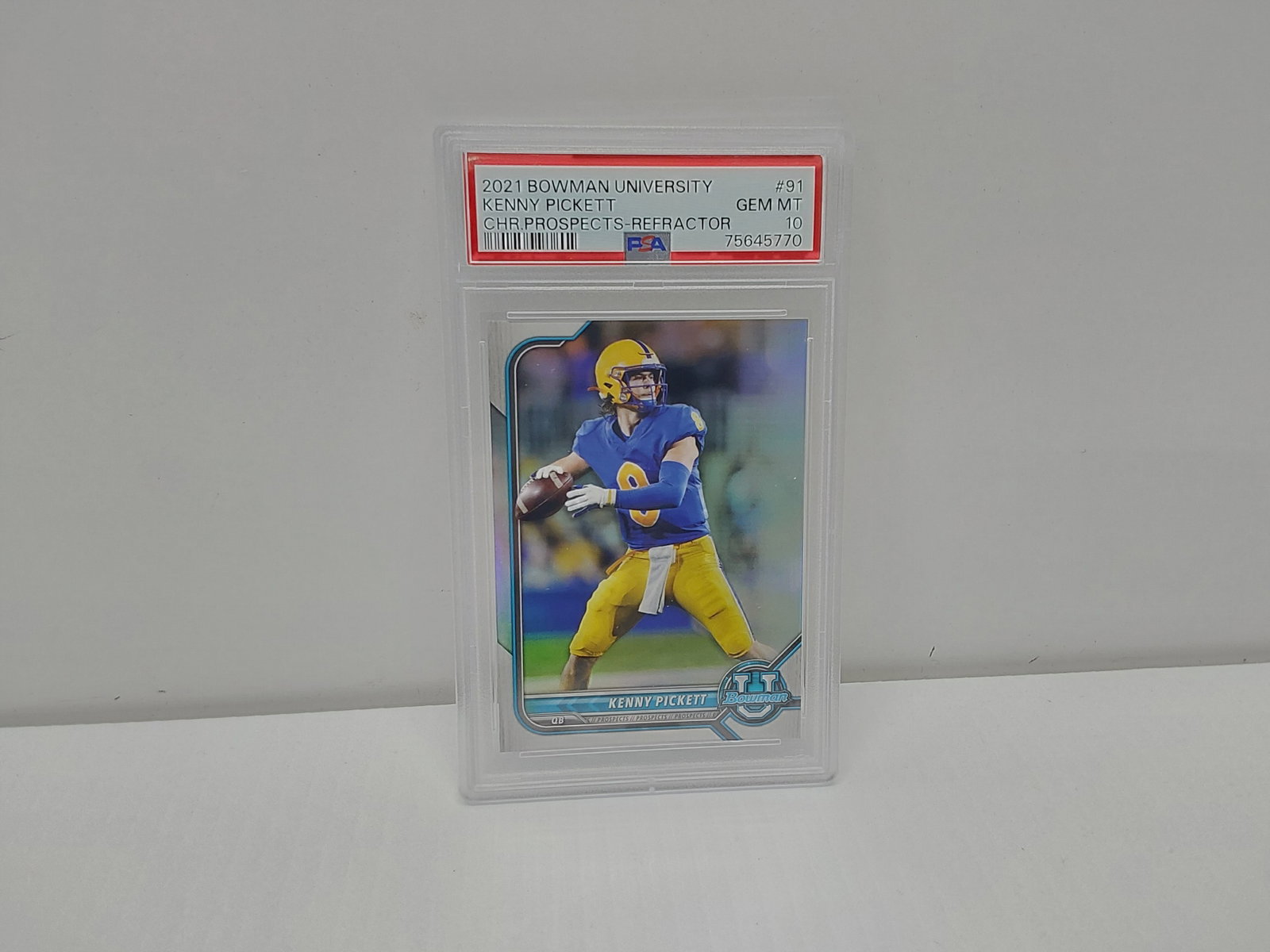 2021 Bowman University Kenny Picket #91 PSA graded: Football cards. Gem mint 9