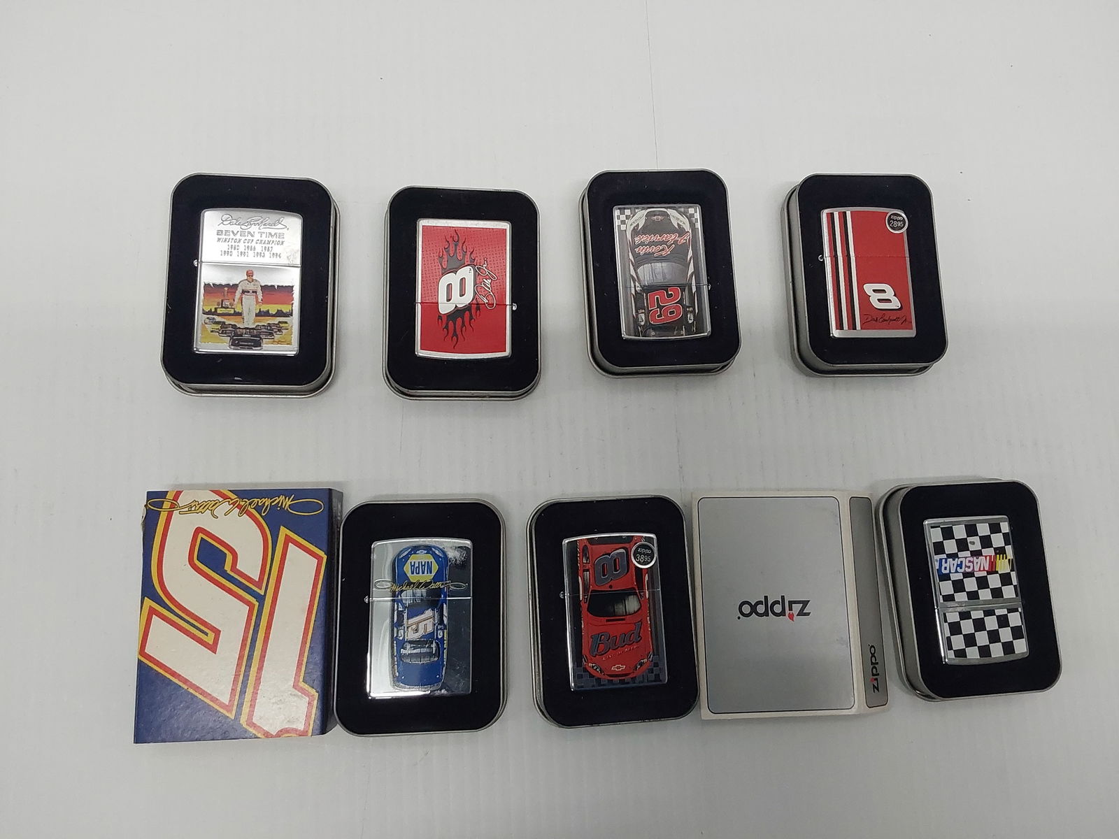 (7) NEW Nascar Zippo lighters (1 of 1)