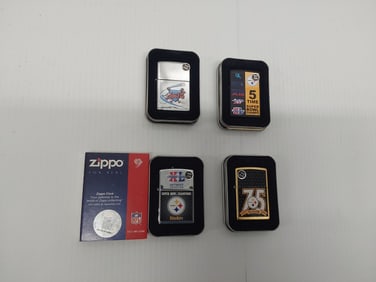 (4) NEW Zippo lighters