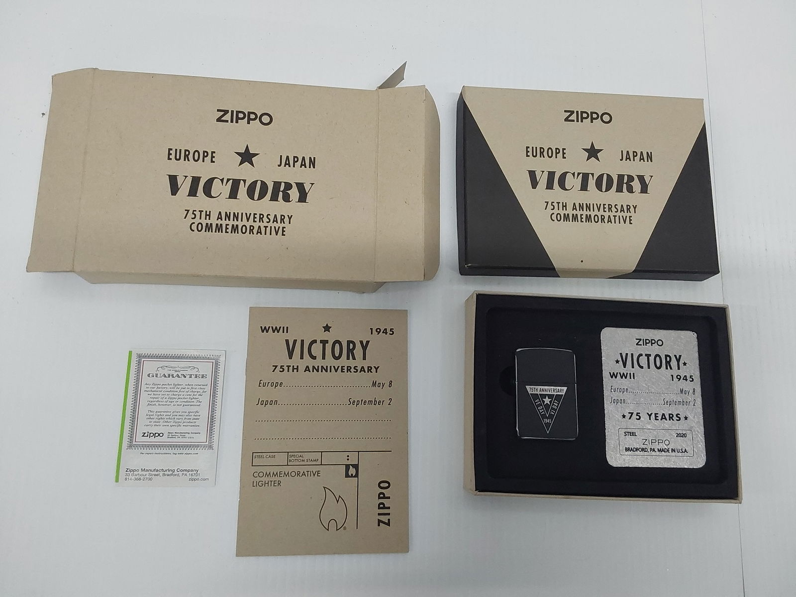 (1) NEW 75th Anniversary WWII Europe-Japan lighter (1 of 2)