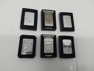 (6) NEW Zippo lighters