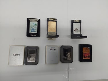 (6) NEW Zippo lighters