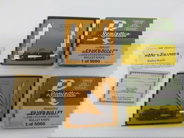 (2) NEW Remington knives-Silver Bullet Collection