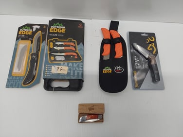 (3) outdoor EDGE knives and (1) Browning