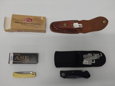 (2) Lock knives and (1) Sod Buster Jr